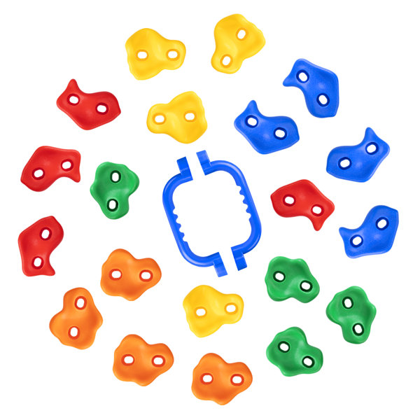 goodwish Climbing Rocks Goodwish Plastic Red, Yellow, Orange, Blue